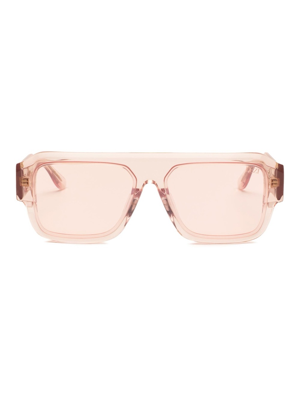 DEZI Miami 56mm Flat Top Sunglasses Crystal Pink